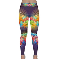 Badge Abstract Abstract Design Classic Yoga Leggings by Nexatart