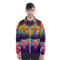 Badge Abstract Abstract Design Wind Breaker (men) by Nexatart