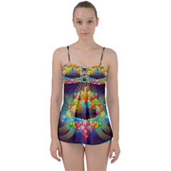 Badge Abstract Abstract Design Babydoll Tankini Set by Nexatart