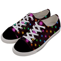 Lanterns Background Lamps Light Women s Low Top Canvas Sneakers