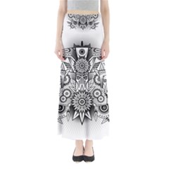 Forest Patrol Tribal Abstract Full Length Maxi Skirt by Nexatart