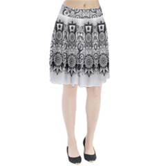 Forest Patrol Tribal Abstract Pleated Skirt by Nexatart