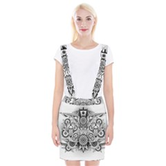 Forest Patrol Tribal Abstract Braces Suspender Skirt by Nexatart