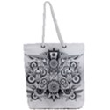 Forest Patrol Tribal Abstract Full Print Rope Handle Tote (Large) View2