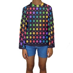 Background Colorful Geometric Kids  Long Sleeve Swimwear by Nexatart