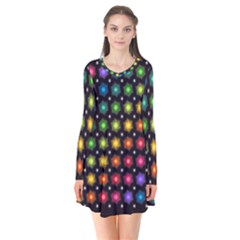 Background Colorful Geometric Flare Dress by Nexatart