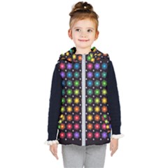 Background Colorful Geometric Kid s Puffer Vest by Nexatart