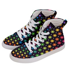 Background Colorful Geometric Women s Hi-top Skate Sneakers