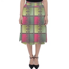 Seamless Pattern Seamless Design Folding Skater Skirt by Nexatart