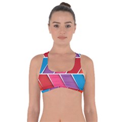 Abstract Background Colorful Got No Strings Sports Bra by Nexatart