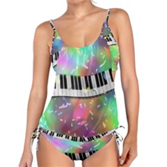 Piano Keys Music Colorful 3d Tankini Set by Nexatart