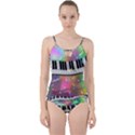 Piano Keys Music Colorful 3d Cut Out Top Tankini Set View1