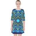 Mandala Blue Abstract Circle Pocket Dress View1