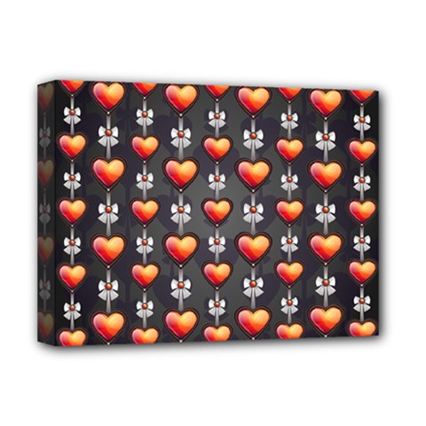 Love Heart Background Deluxe Canvas 16  X 12   by Nexatart