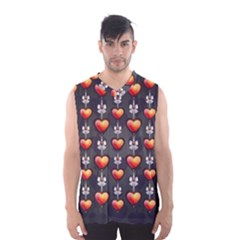 Love Heart Background Men s Basketball Tank Top by Nexatart