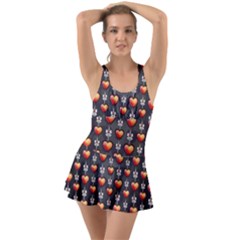 Love Heart Background Swimsuit by Nexatart