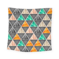 Abstract Geometric Triangle Shape Square Tapestry (small) by Nexatart