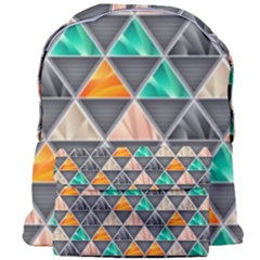 Abstract Geometric Triangle Shape Giant Full Print Backpack