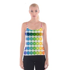 Background Colorful Geometric Spaghetti Strap Top by Nexatart