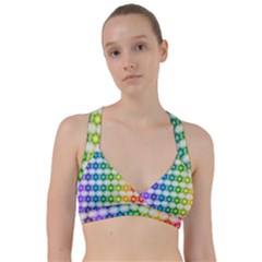 Background Colorful Geometric Sweetheart Sports Bra by Nexatart