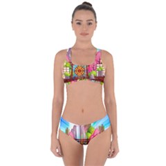 Zen Garden Japanese Nature Garden Criss Cross Bikini Set by Nexatart