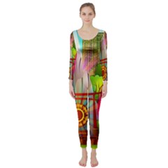 Zen Garden Japanese Nature Garden Long Sleeve Catsuit by Nexatart