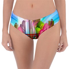 Zen Garden Japanese Nature Garden Reversible Classic Bikini Bottoms