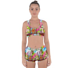 Zen Garden Japanese Nature Garden Racerback Boyleg Bikini Set by Nexatart