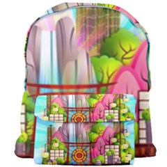 Zen Garden Japanese Nature Garden Giant Full Print Backpack by Nexatart