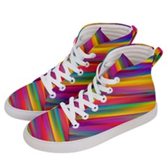 Colorful Background Men s Hi-top Skate Sneakers