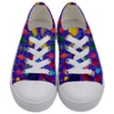 Colorful Background Stones Jewels Kids  Low Top Canvas Sneakers View1