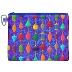 Colorful Background Stones Jewels Canvas Cosmetic Bag (xxl) by Nexatart