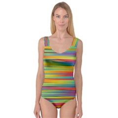 Colorful Background Princess Tank Leotard  by Nexatart