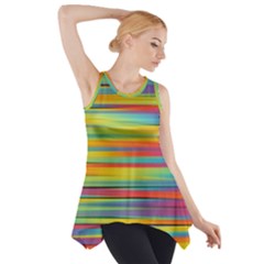 Colorful Background Side Drop Tank Tunic by Nexatart