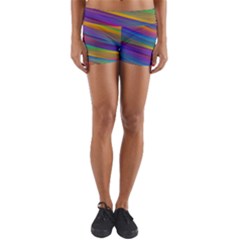 Colorful Background Yoga Shorts