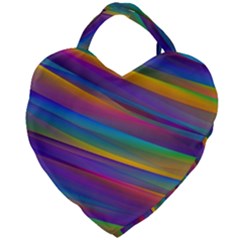 Colorful Background Giant Heart Shaped Tote by Nexatart