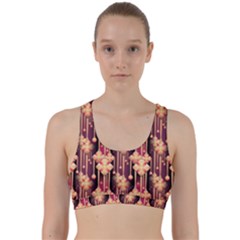 Seamless Pattern Patterns Back Weave Sports Bra