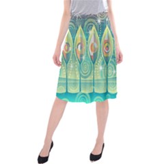 Background Landscape Surreal Midi Beach Skirt by Nexatart