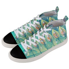 Background Landscape Surreal Men s Mid-top Canvas Sneakers by Nexatart