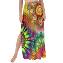 Colorful Abstract Background Colorful Maxi Chiffon Tie-up Sarong