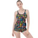 Presents Gifts Background Colorful Boyleg Tankini Set  View1