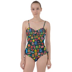 Presents Gifts Background Colorful Sweetheart Tankini Set by Nexatart