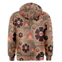 Background Floral Flower Stylised Men s Zipper Hoodie View2