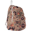 Background Floral Flower Stylised Foldable Lightweight Backpack View3