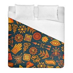 Pattern Background Ethnic Tribal Duvet Cover (full/ Double Size) by Nexatart