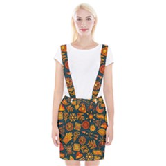 Pattern Background Ethnic Tribal Braces Suspender Skirt