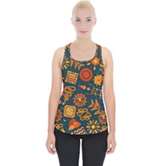 Pattern Background Ethnic Tribal Piece Up Tank Top