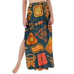 Pattern Background Ethnic Tribal Maxi Chiffon Tie-up Sarong