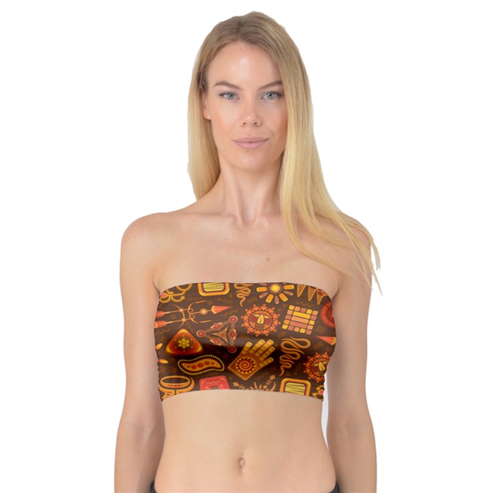 Pattern Background Ethnic Tribal Bandeau Top