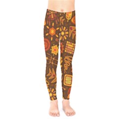 Pattern Background Ethnic Tribal Kids  Legging